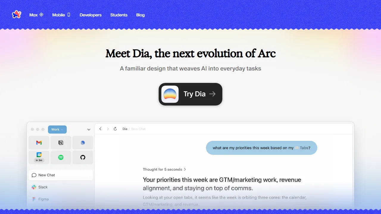 Arc Search captura de pantalla