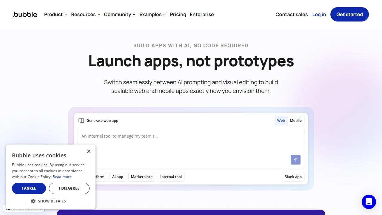 Bubble captura de pantalla