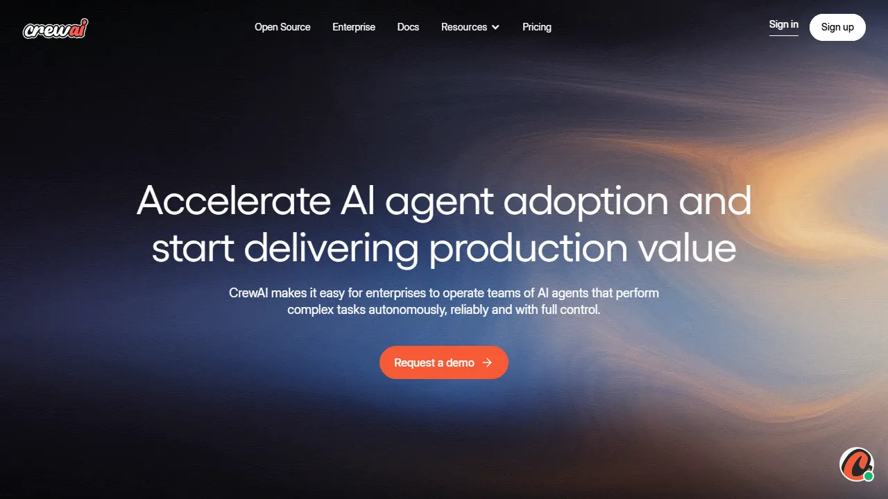 CrewAI captura de pantalla