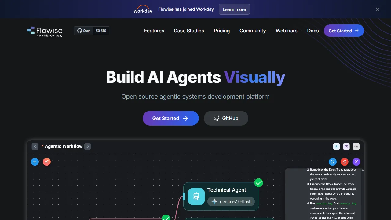 Flowise captura de pantalla