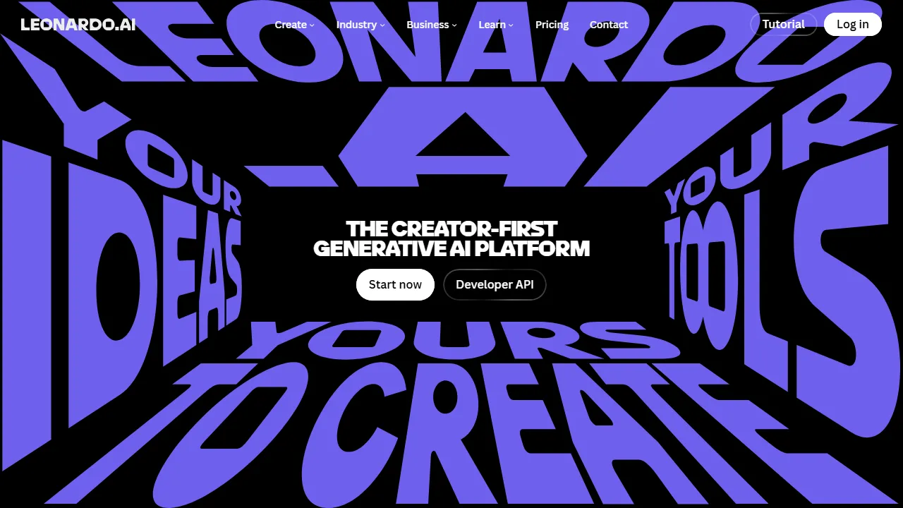 Leonardo AI captura de pantalla