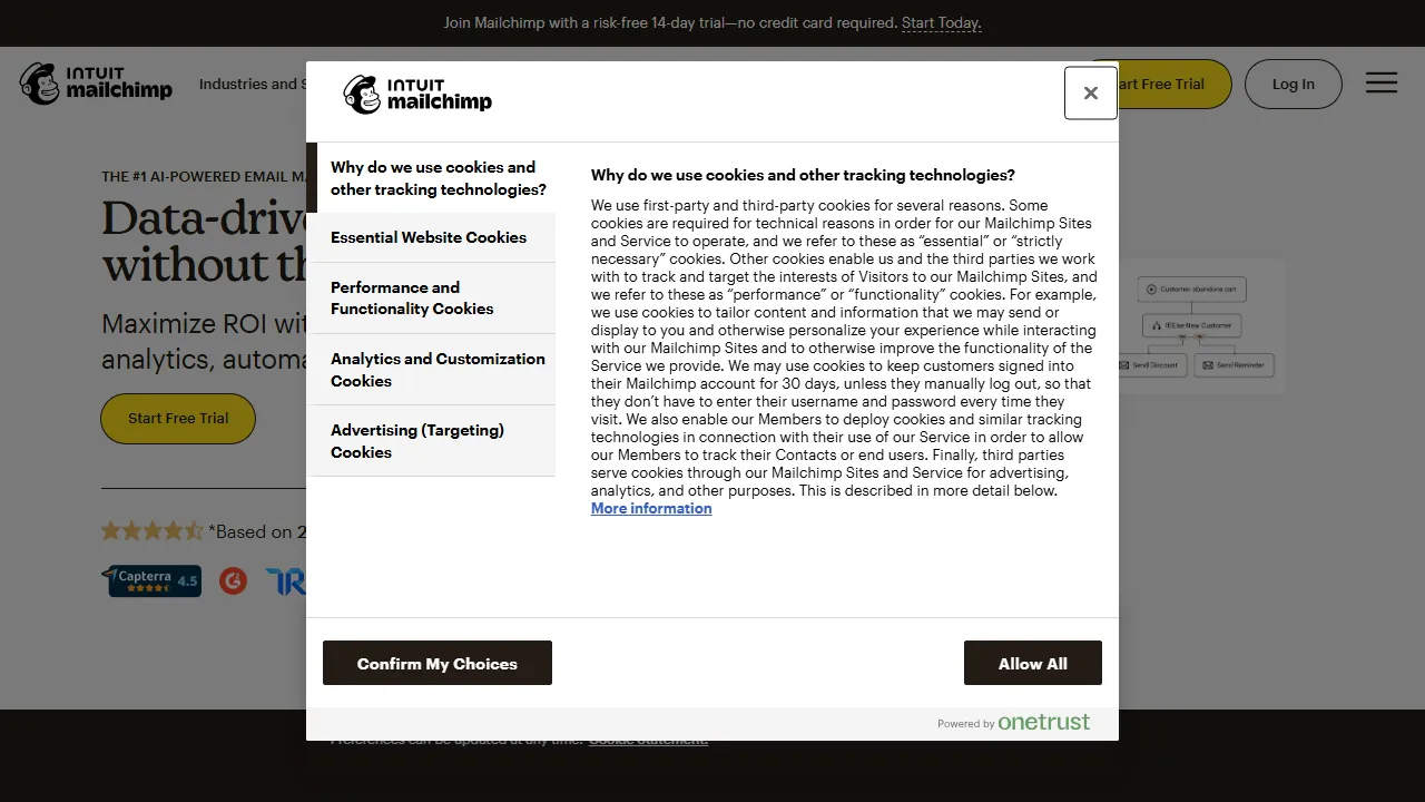 Mailchimp AI captura de pantalla