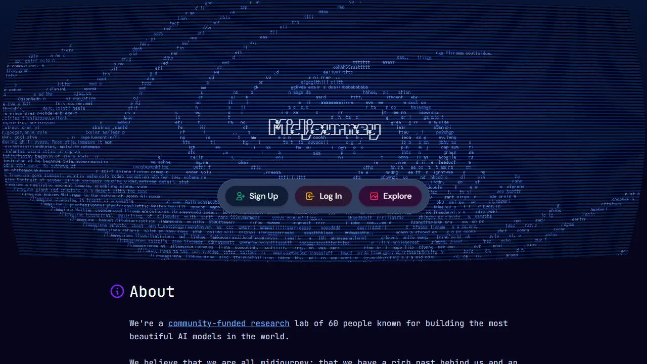 Midjourney captura de pantalla