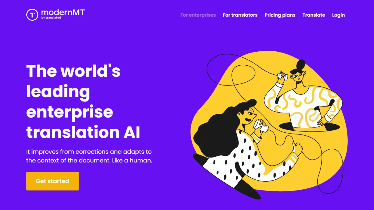 Translated (ModernMT) captura de pantalla