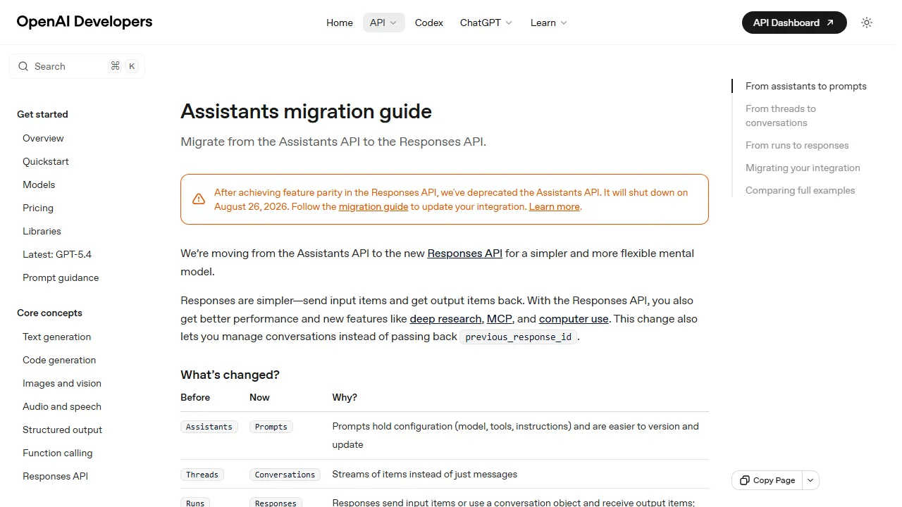OpenAI Assistants captura de pantalla
