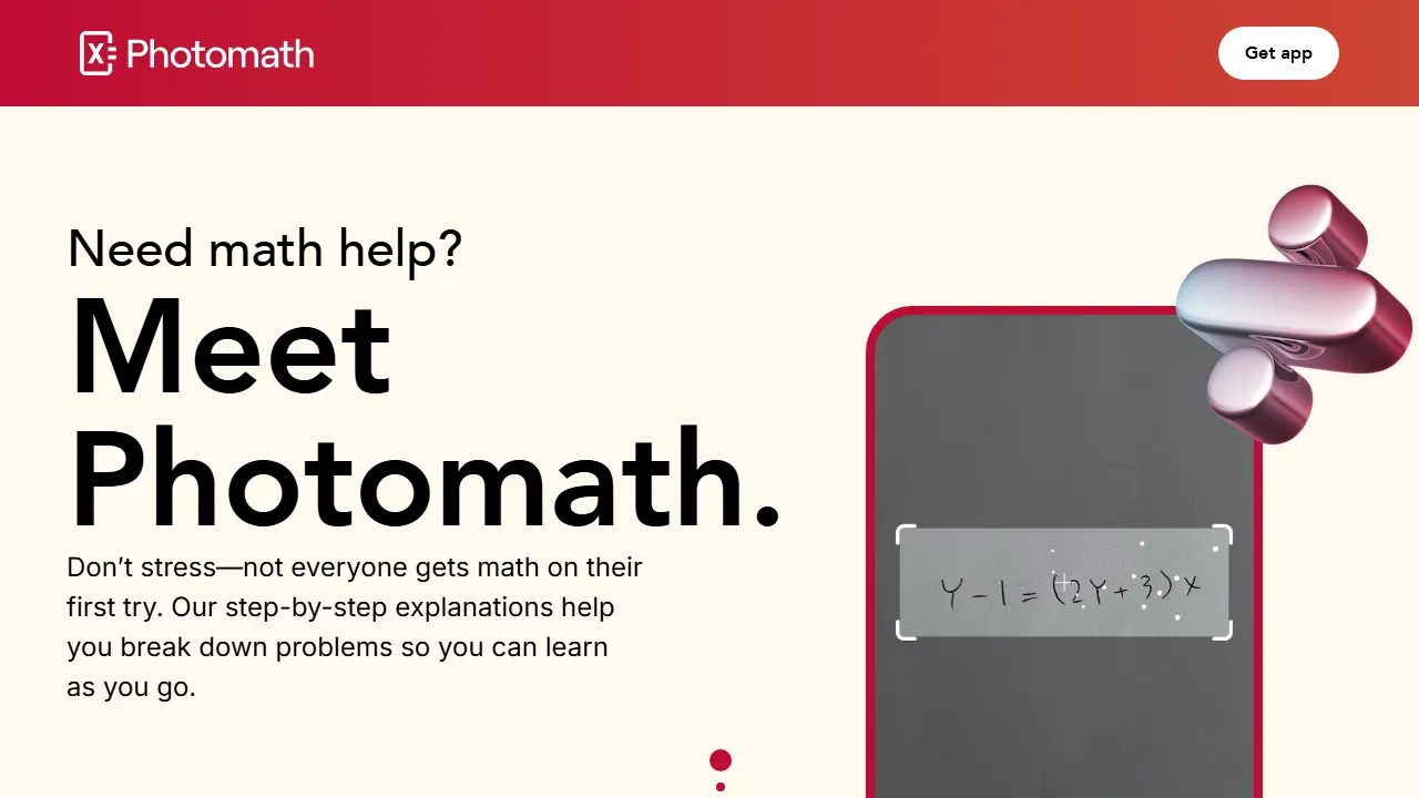 Photomath captura de pantalla