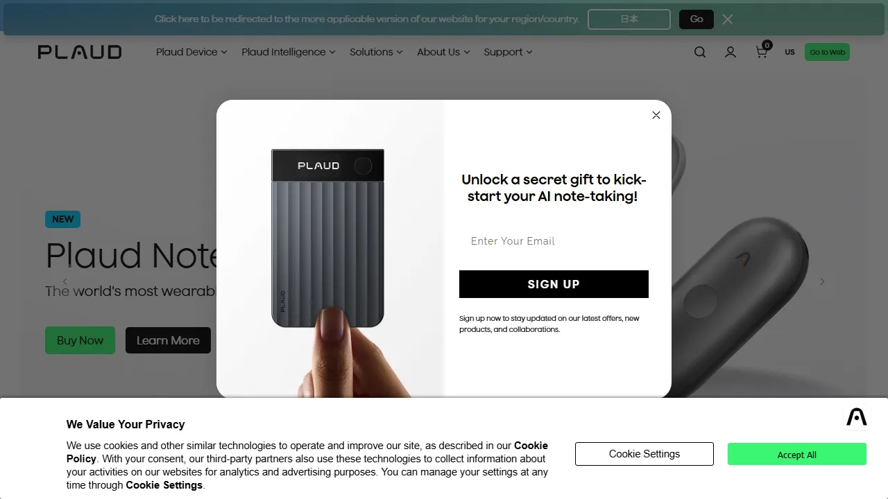 Plaud Note captura de pantalla