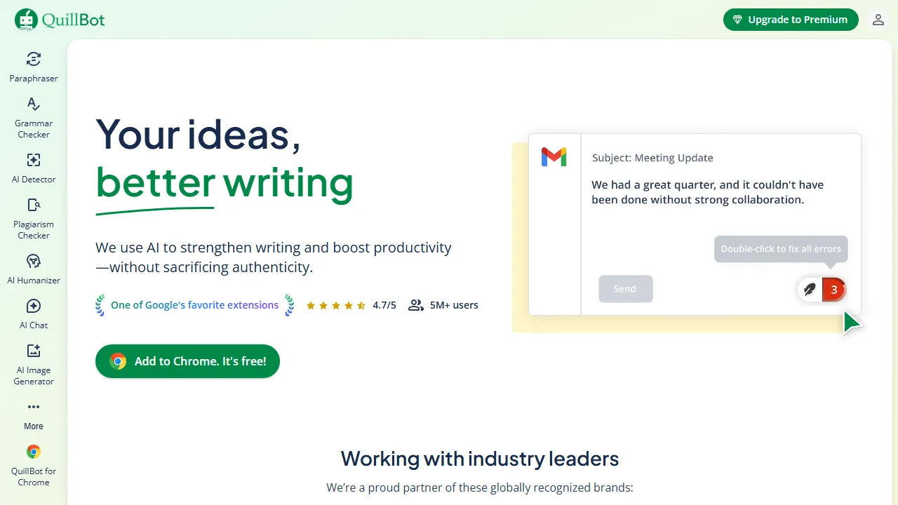 QuillBot Summarizer captura de pantalla