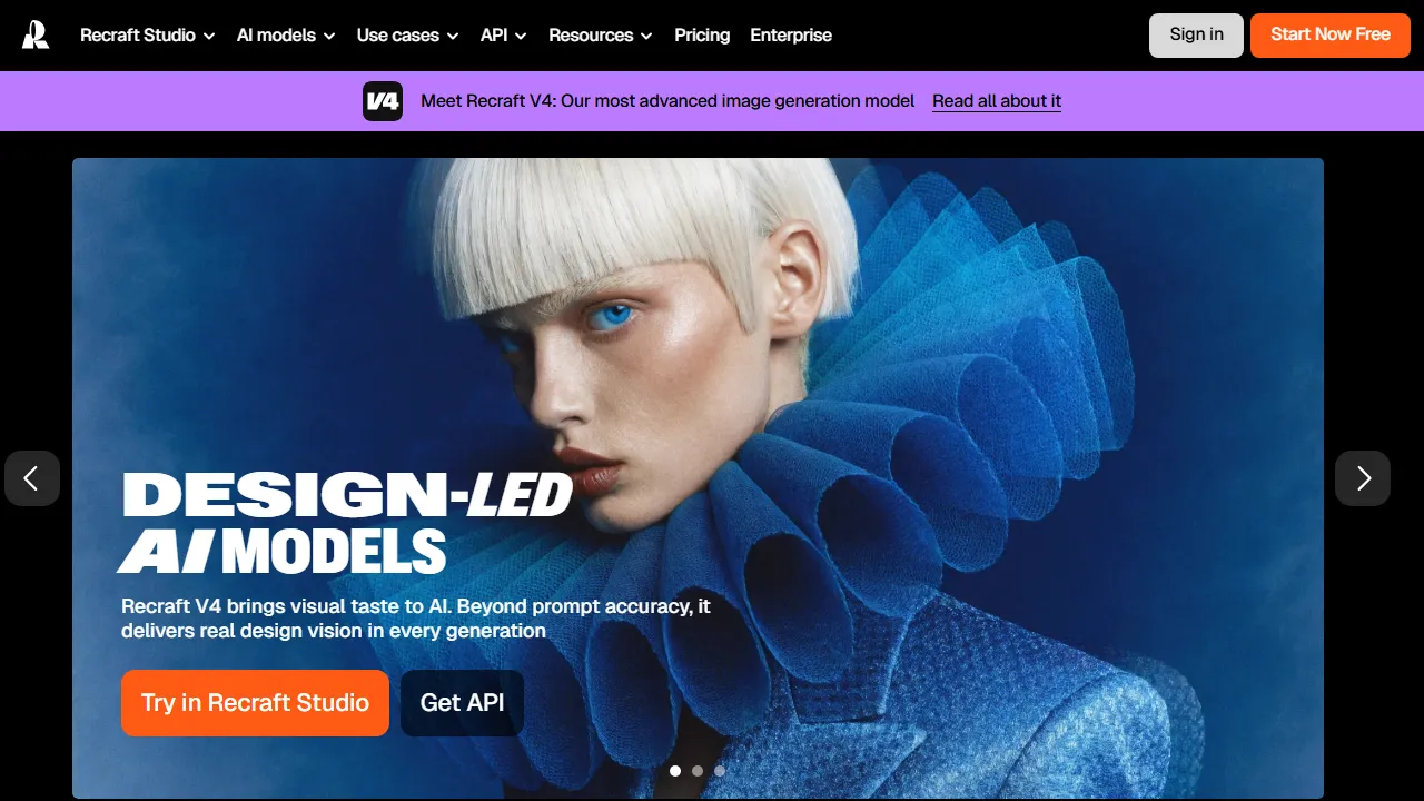 Recraft captura de pantalla