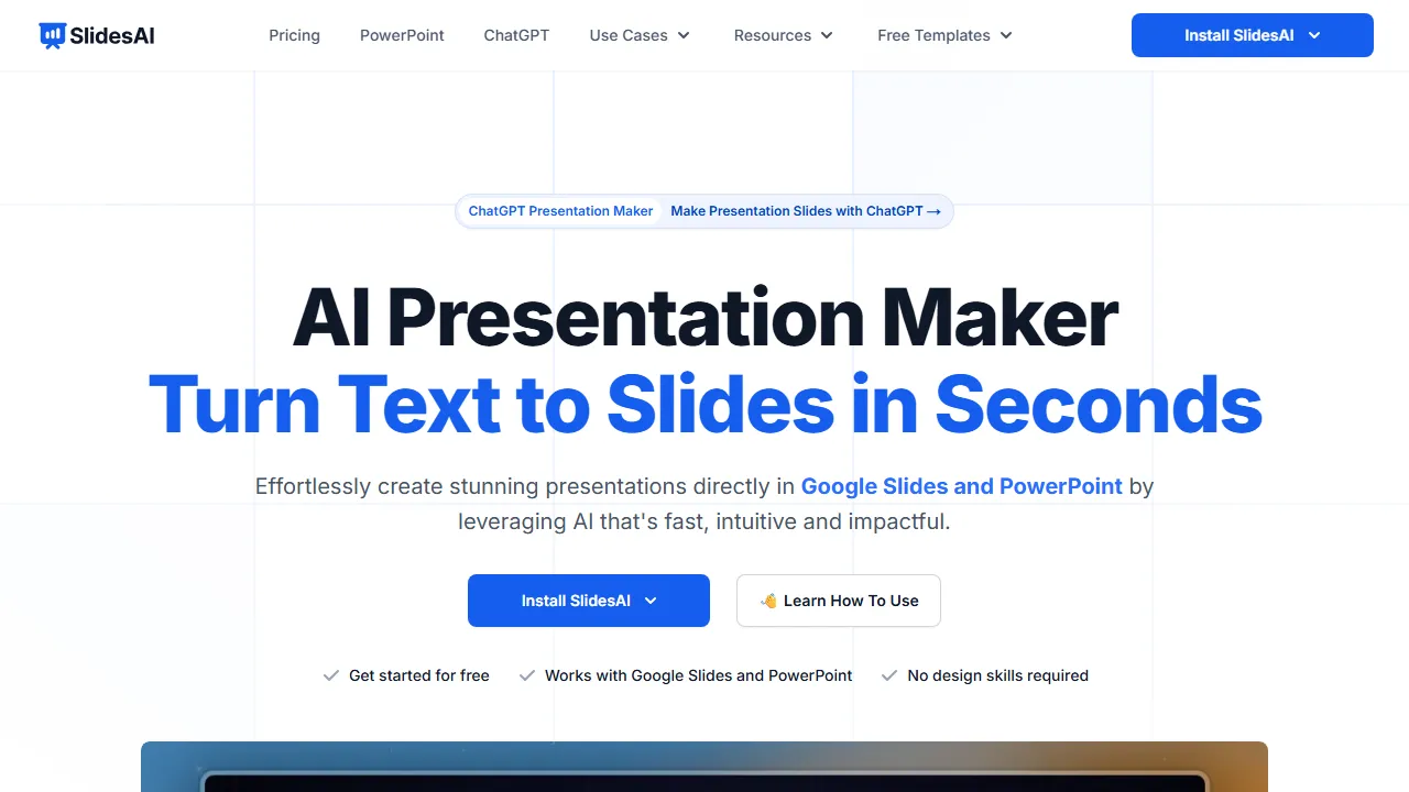 SlidesAI captura de pantalla