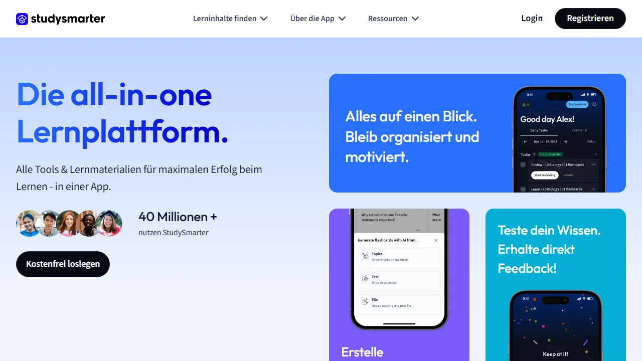StudySmarter captura de pantalla