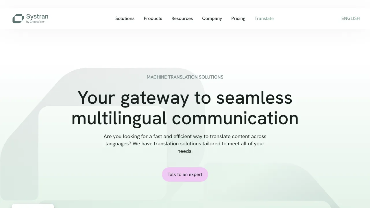 SYSTRAN Translate captura de pantalla