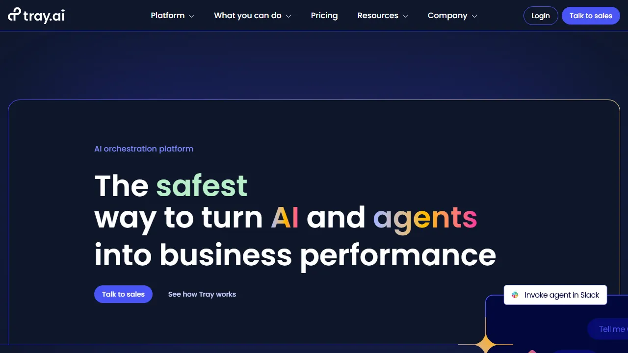 Tray.io captura de pantalla